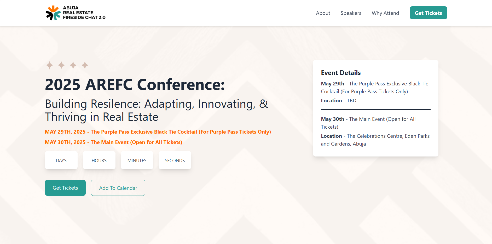 AREFC Website Design